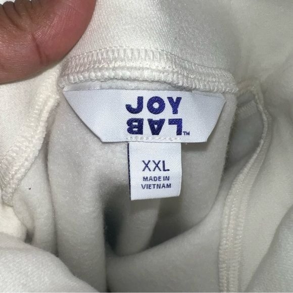JoyLab XXL Ivory Plush Zip Pullover Sweatshirt – Cozy, Minimalist, & Chic, NWT - Picture 4 of 9